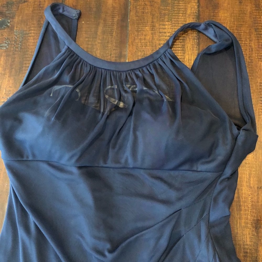 Navy David’s Bridal Bridesmaid Dress